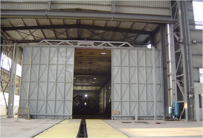 新型噴砂作業(yè)線