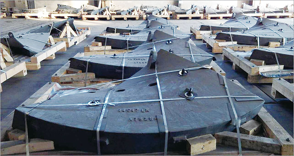 立式攪拌磨高鉻鑄鐵螺旋襯板